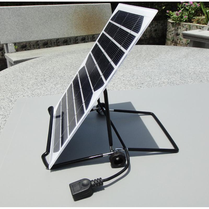 Support réglable à 180° pour panneau solaire 5V